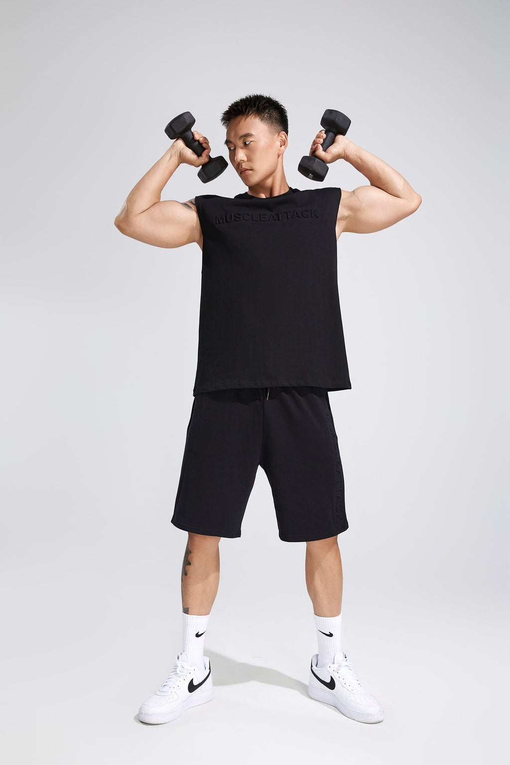 Muscle Workout Brothers Summer New Fitness Heavy Cotton Wide Shoulder Vest