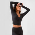 Spring Sports Workout Long Sleeve Yoga Clothes