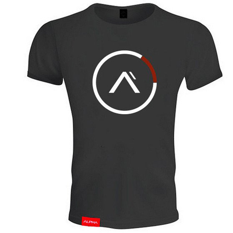 Muscle Workout Running Training Stretch Cotton Short-sleeved T-shirt