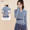 Women's Jacket Trousers Bra Yoga Workout Clothes