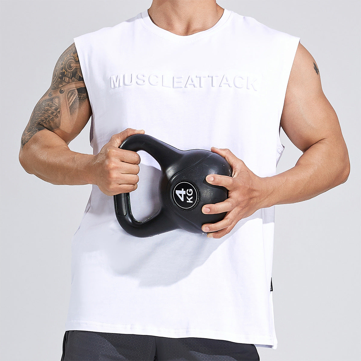 Muscle Workout Brothers Summer New Fitness Heavy Cotton Wide Shoulder Vest