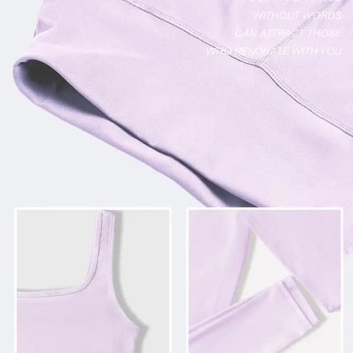 Breathable Quick-drying Long-sleeve Zip-up Jacket Sports Vest And Workout Pants Set