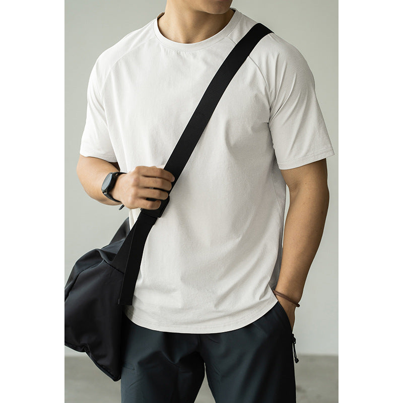 Men's Casual Exercise Workout Quick-drying Short-sleeved T-shirt