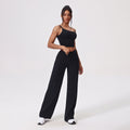 Antibacterial Yoga Clothes Suit Slant Shoulder Tight Quick-drying Workout Clothes